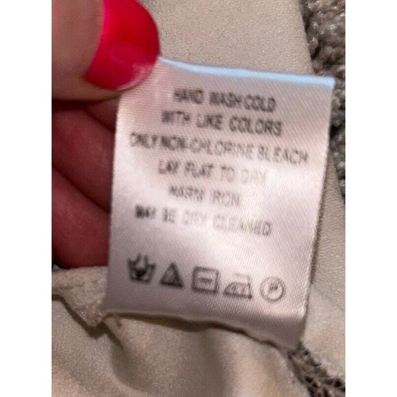 Tyler Boe Women's S Leopard Print Button Up Top Long Sleeve Faux‎ Suede - Picture 10 of 12